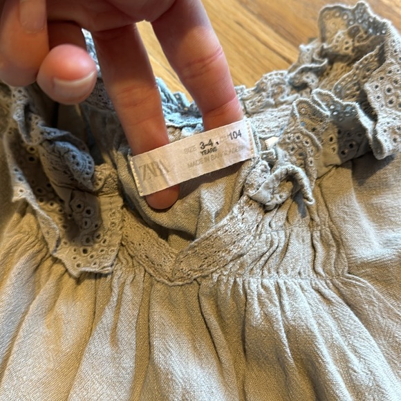 Girls Eyelet Collar Zara Dress - Picture 6 of 6